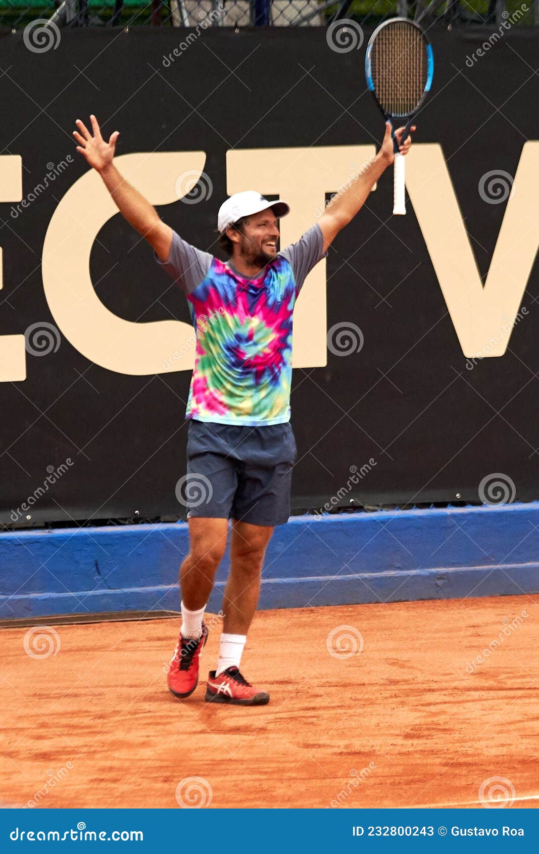Nicolas Barrientos, Colombian Tennis Player Wins Match in ATP Tournament Editorial Stock Photo