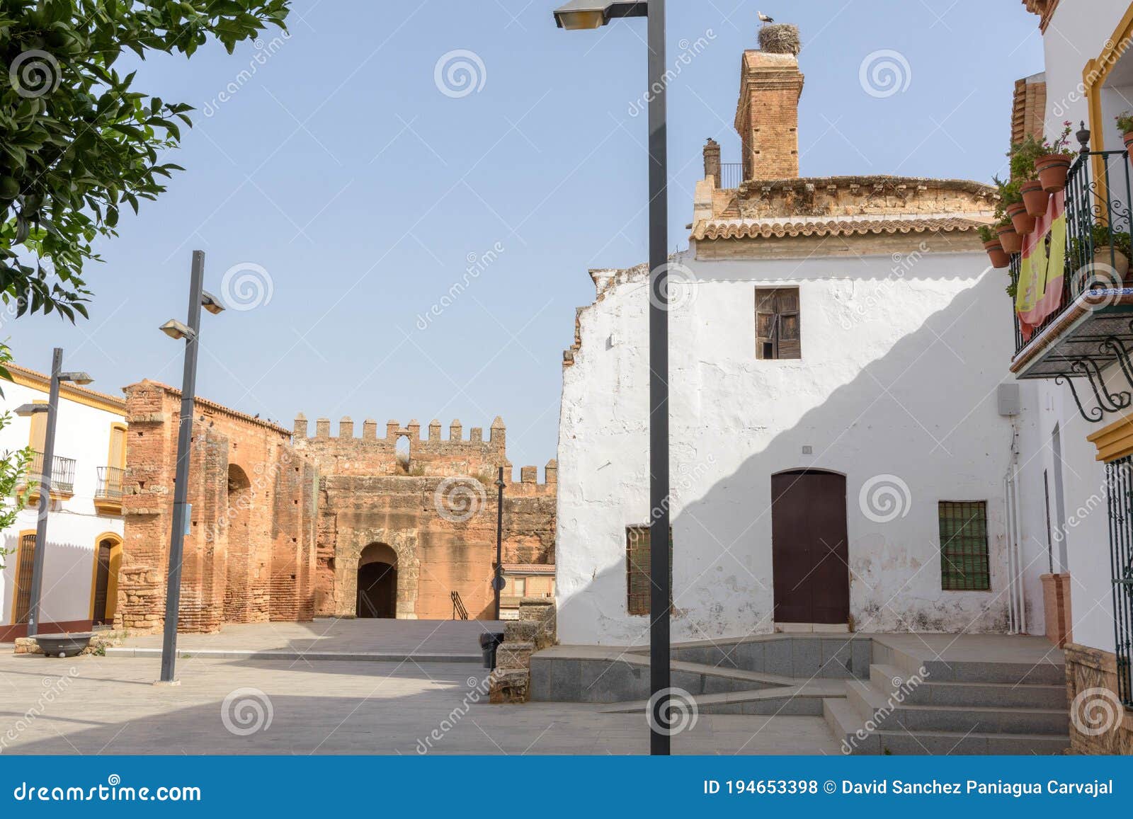 niebla, typical town in southern spain, in the province of huelva. andalusia