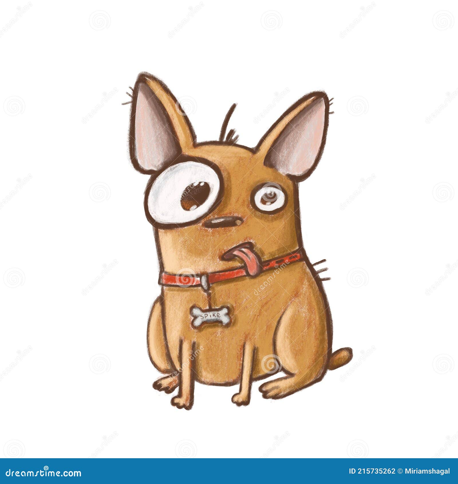 Niedlich Lustig Hund Hand Gezeichnet Clipart Kinder Comic