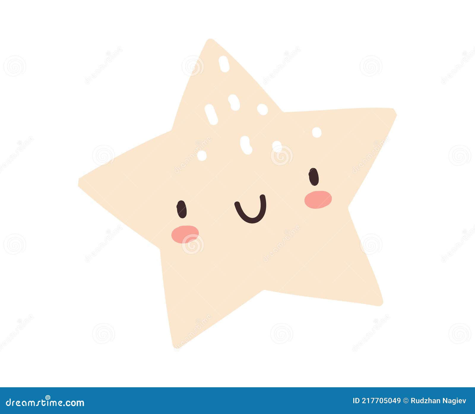 Niedliche Aufkleber Von Weißen Stern Mit Glücklichen Gesicht Auf Weißem  Hintergrund. Vektor Abbildung - Illustration von gekritzel, kindisch:  217705049