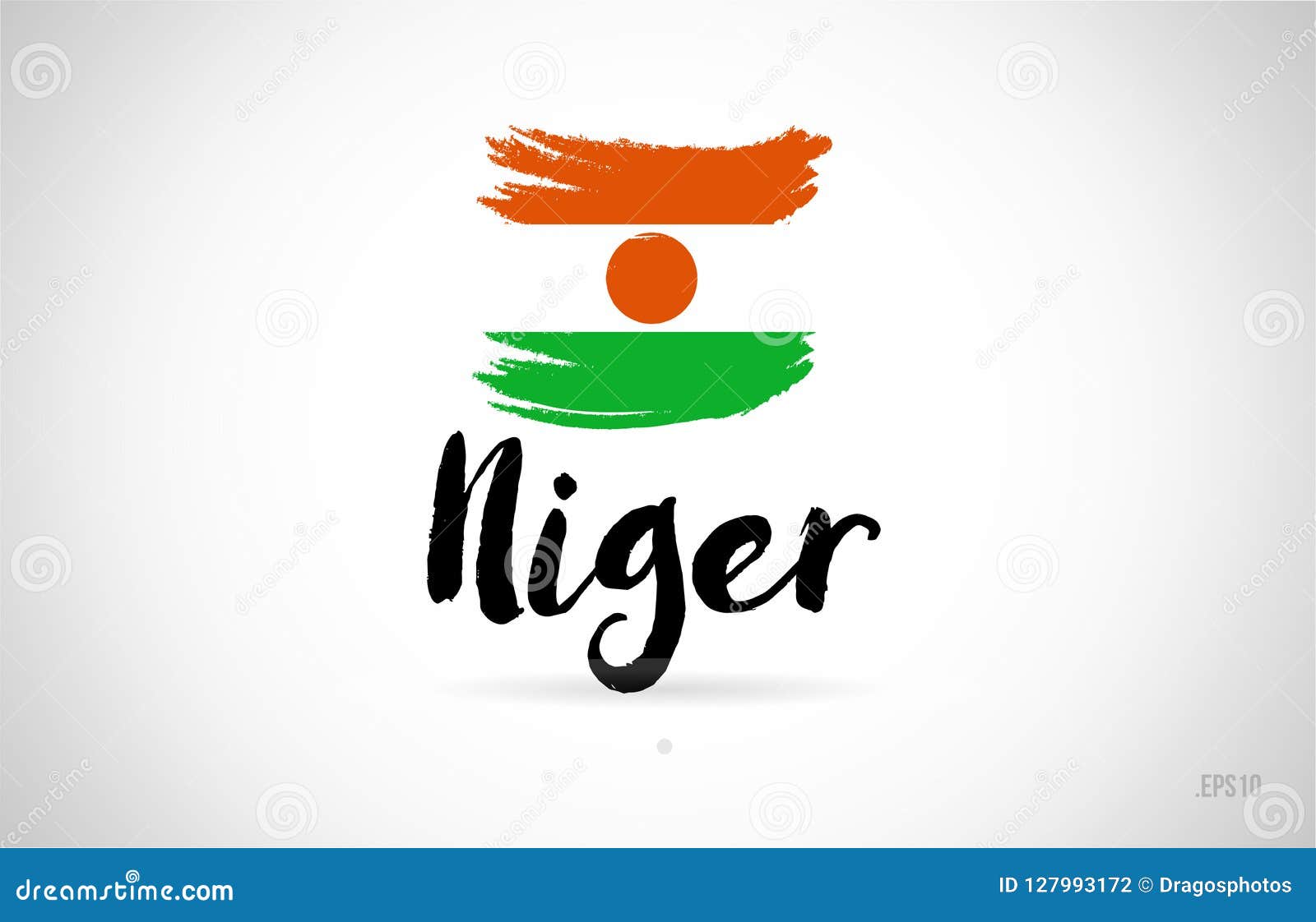 niger country flag concept with grunge design icon logo. niger country flag concept with grunge design suitable for a logo icon design