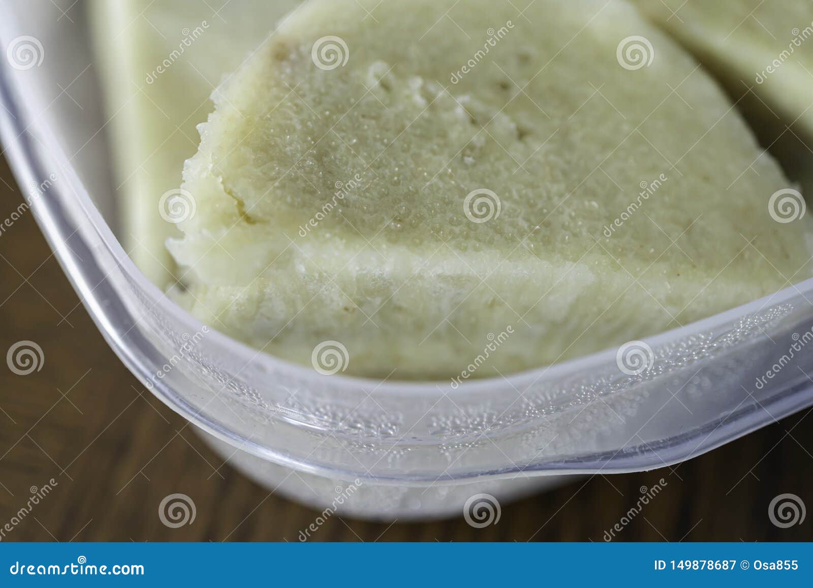 Nigerian Boiled Yam in Plastic Container Stock Image Image of nigeria