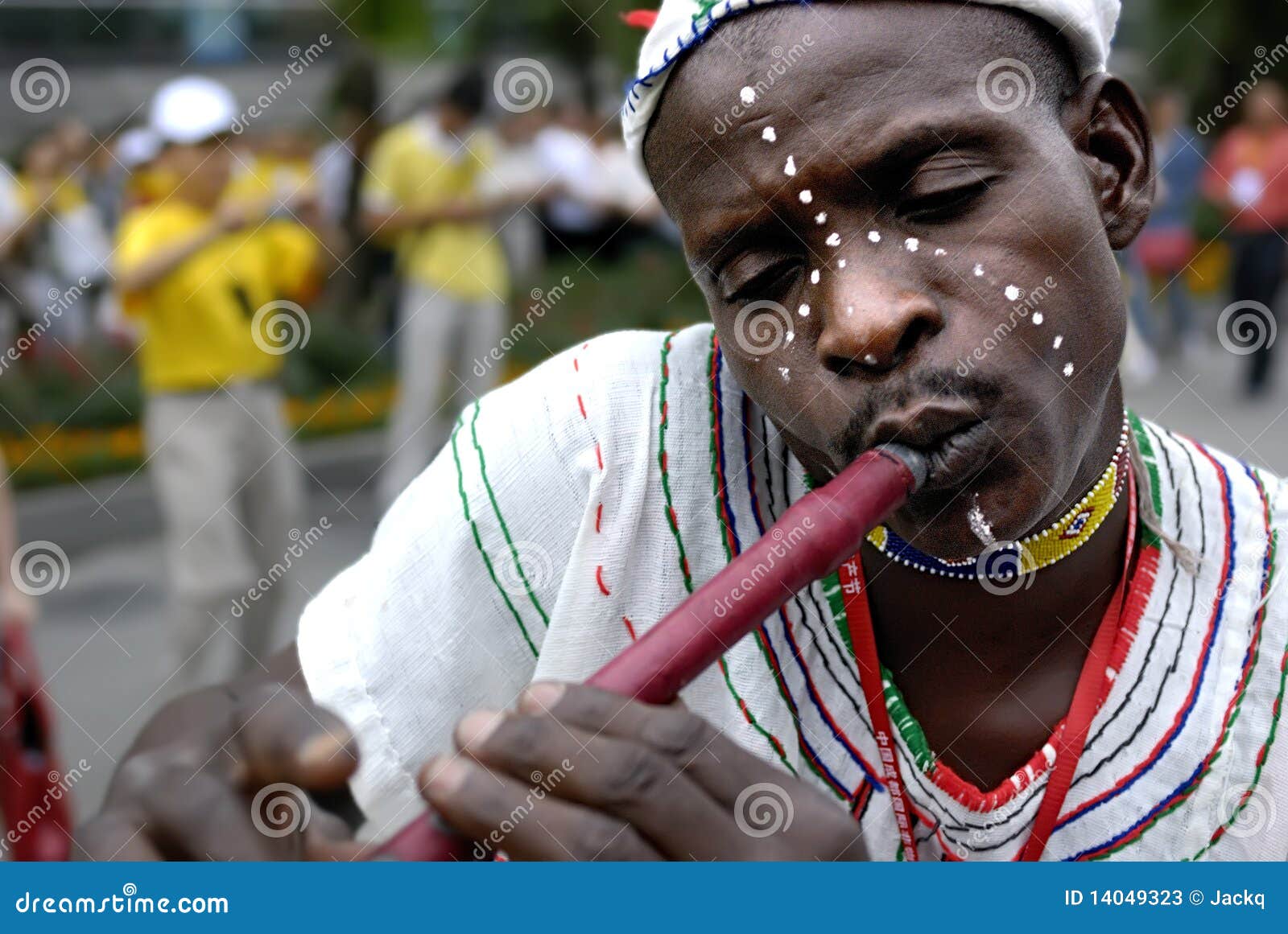 Nigerian flautist editorial stock photo. Image of traditional 14049323