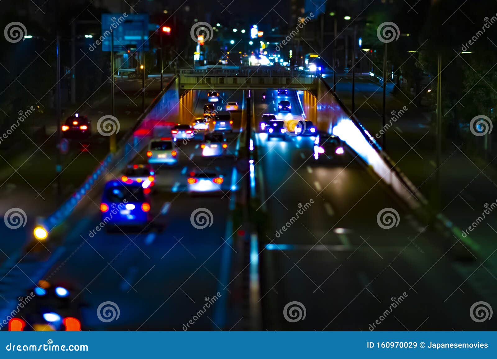 nighttime cityscape tiltshift nighttime cityscape tiltshift