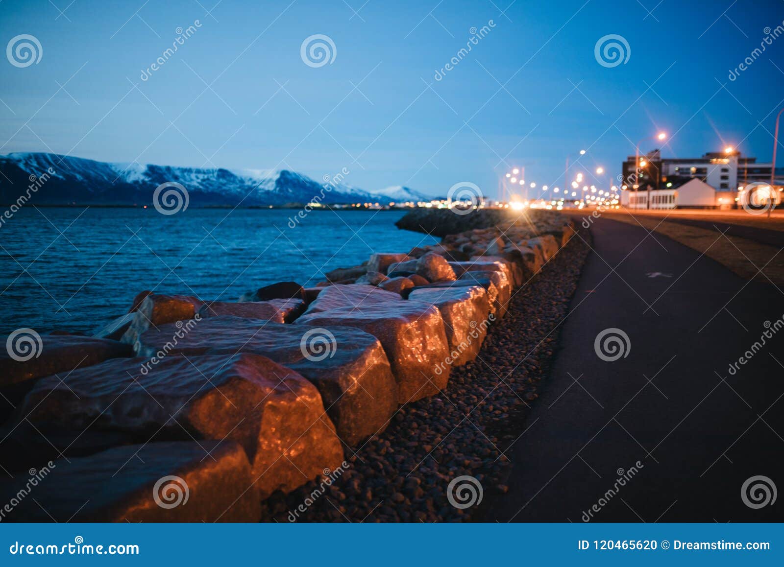 Night Cove in the Background Stock Photo Image of close, silhouette