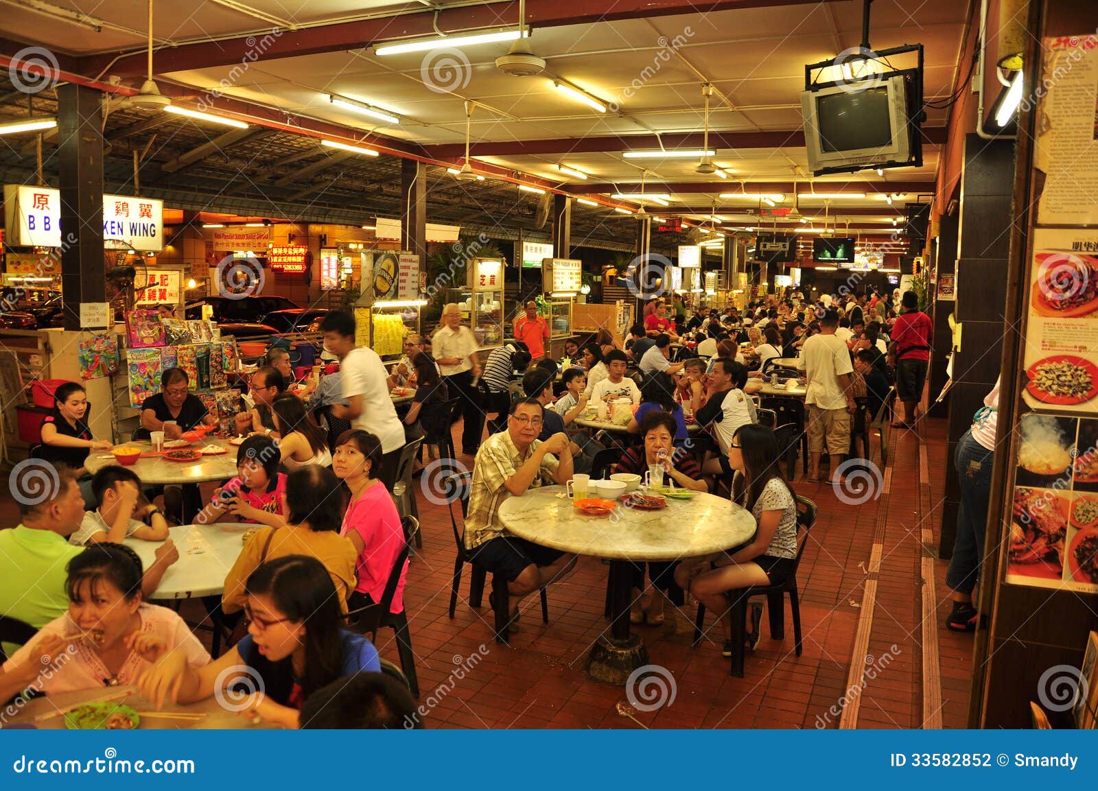 Night Food Market in Malaysia Editorial Photography - Image of routine