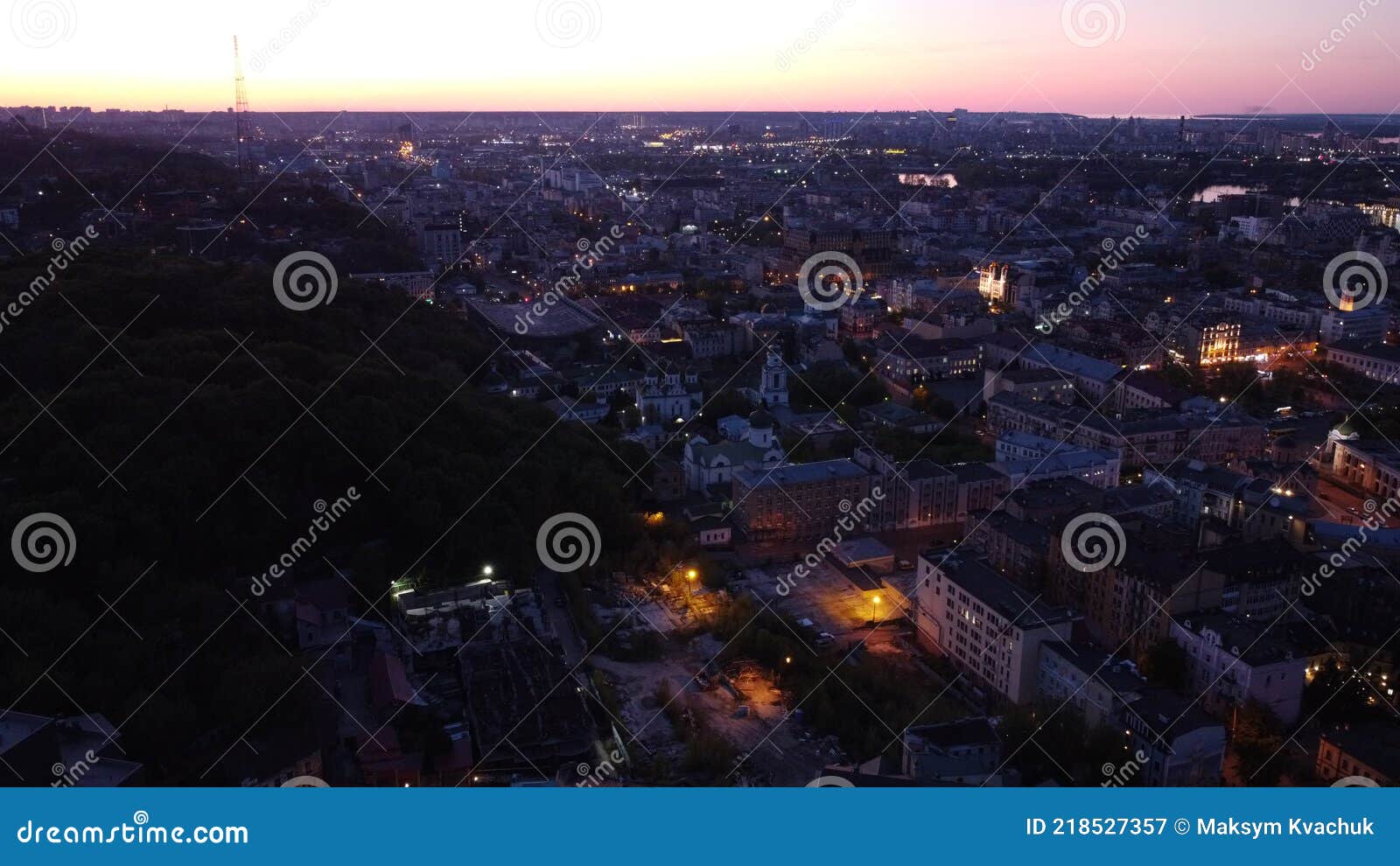 night kiev ukraine dji fly