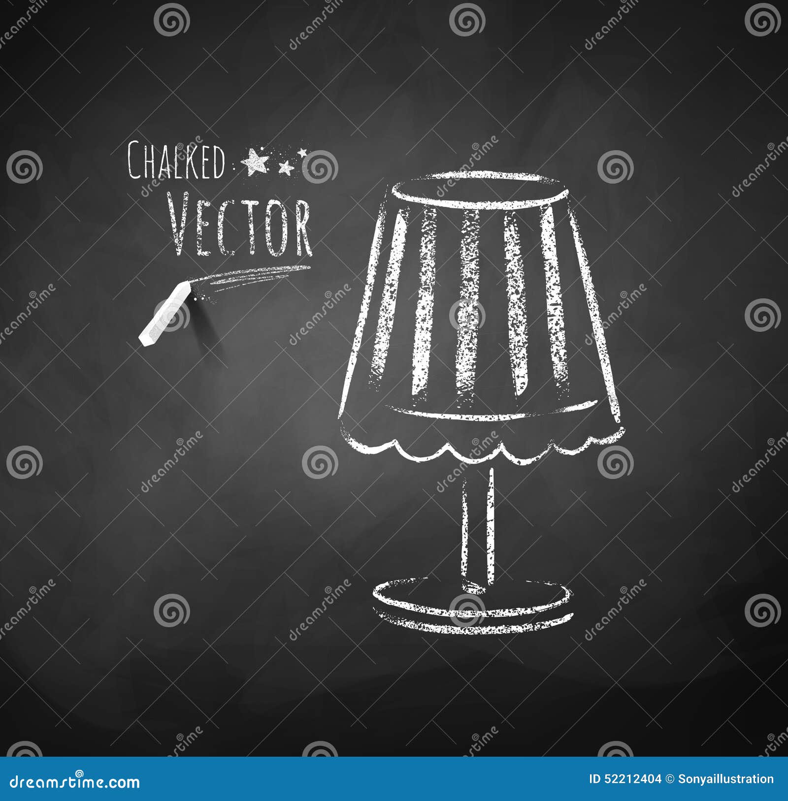 Night lamp stock vector. Illustration of lampshade, schoolboard 52212404