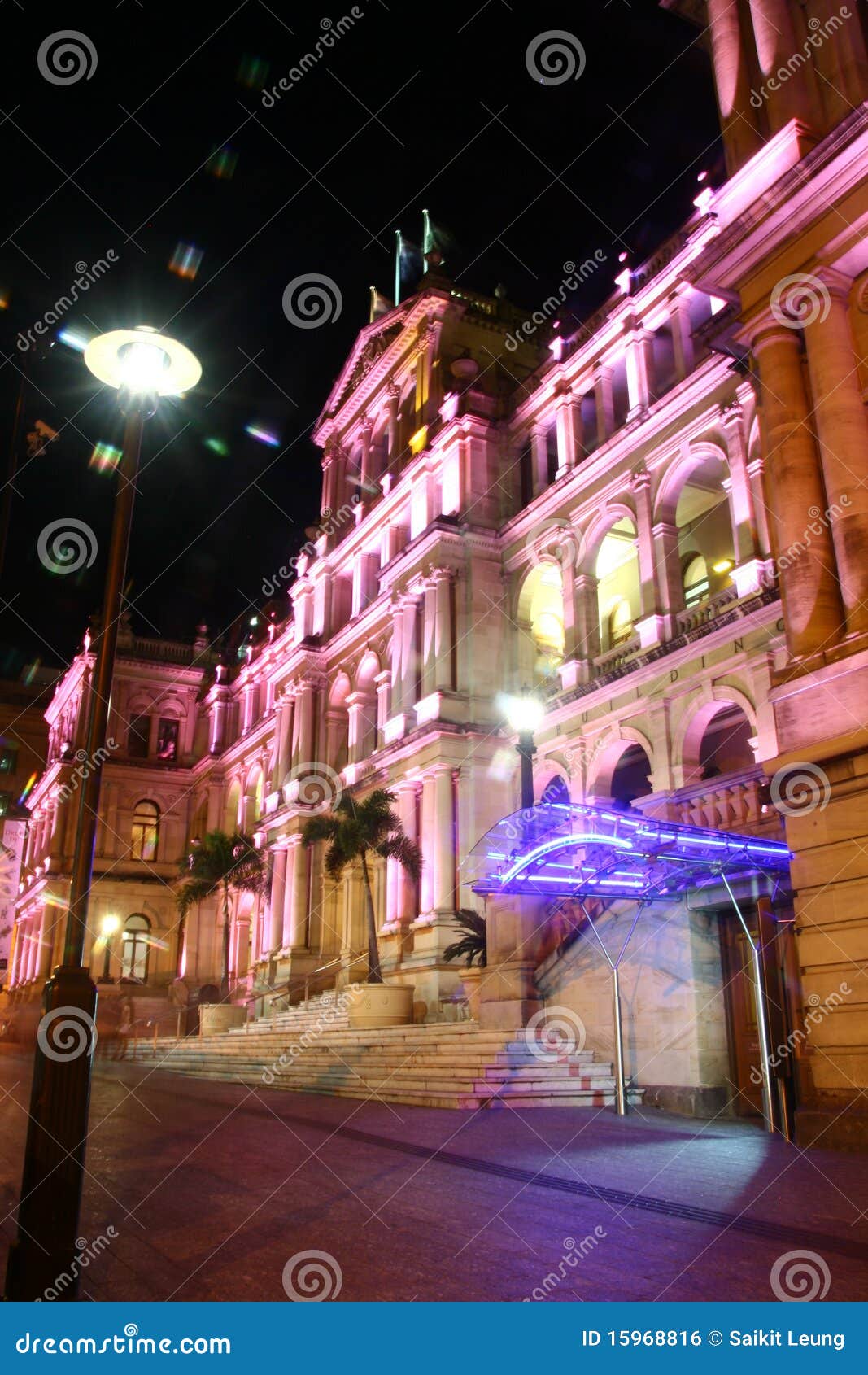 Night Scene of Brisbane Treasury Casino Stock Photo Image of casinos