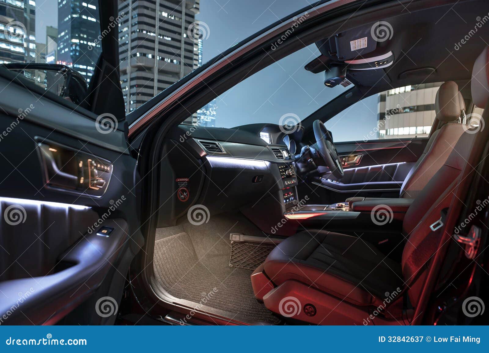 Night Scene For A Car Stock Image Image Of Pretty Seats