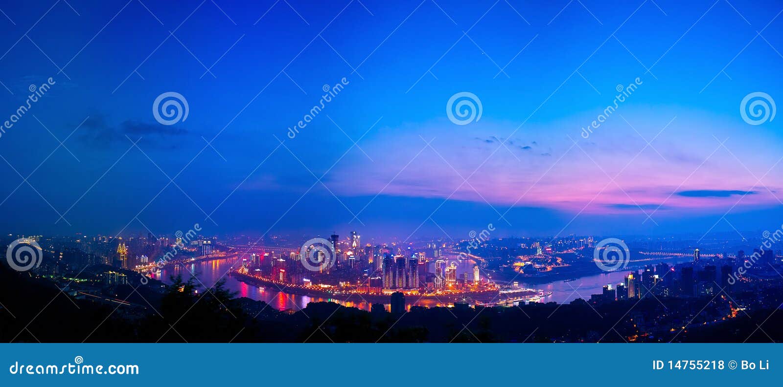 night scene of chongqing