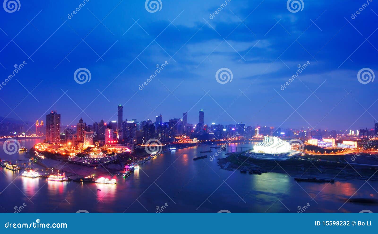 night scene of chongqing