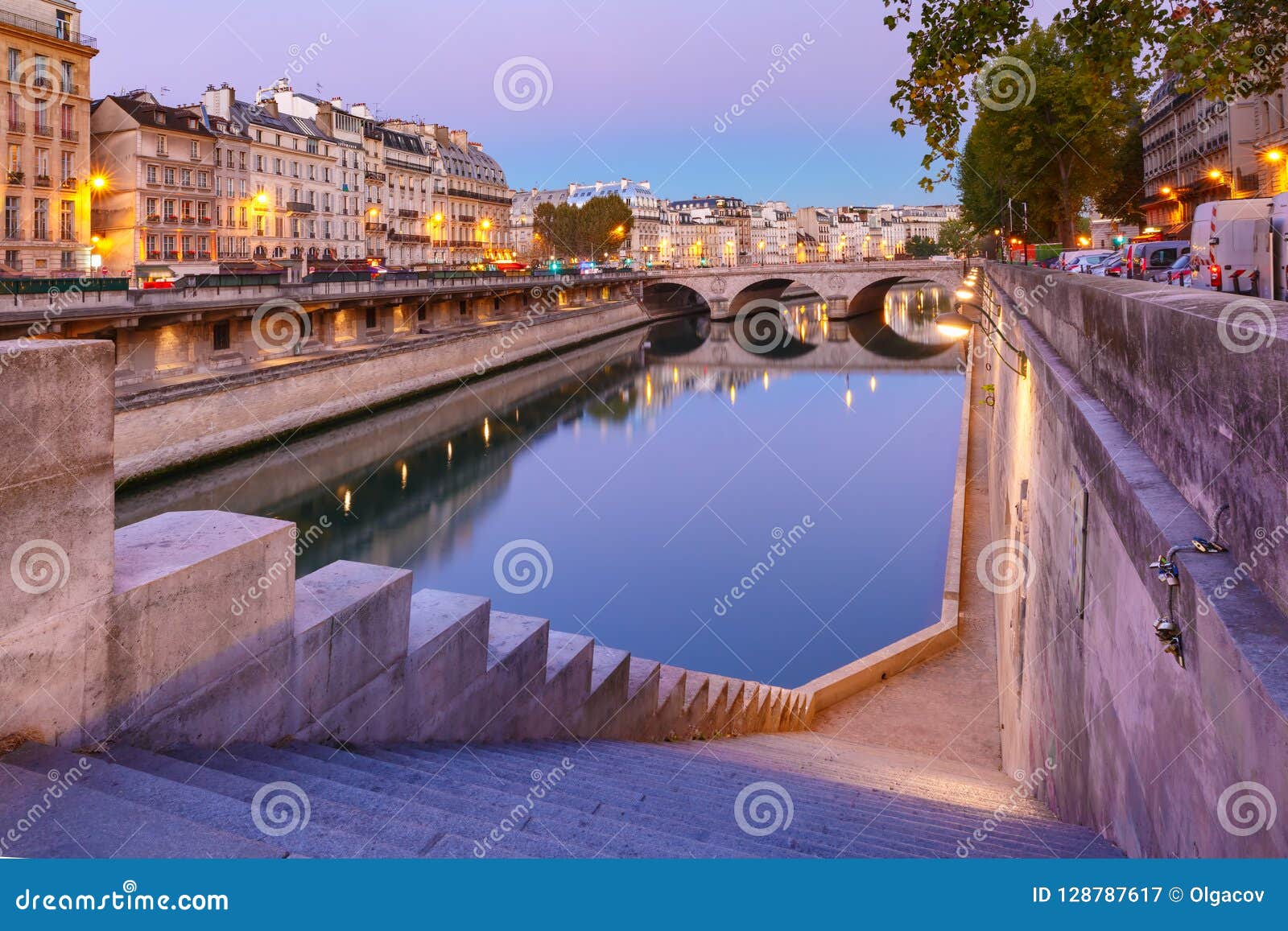 Pont Neuf Blue Hour Paris Photography Wall Art Seine River 