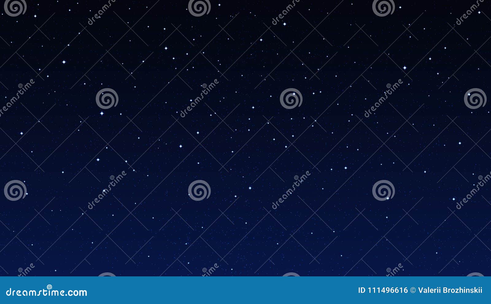 night starry sky, dark blue space background with stars