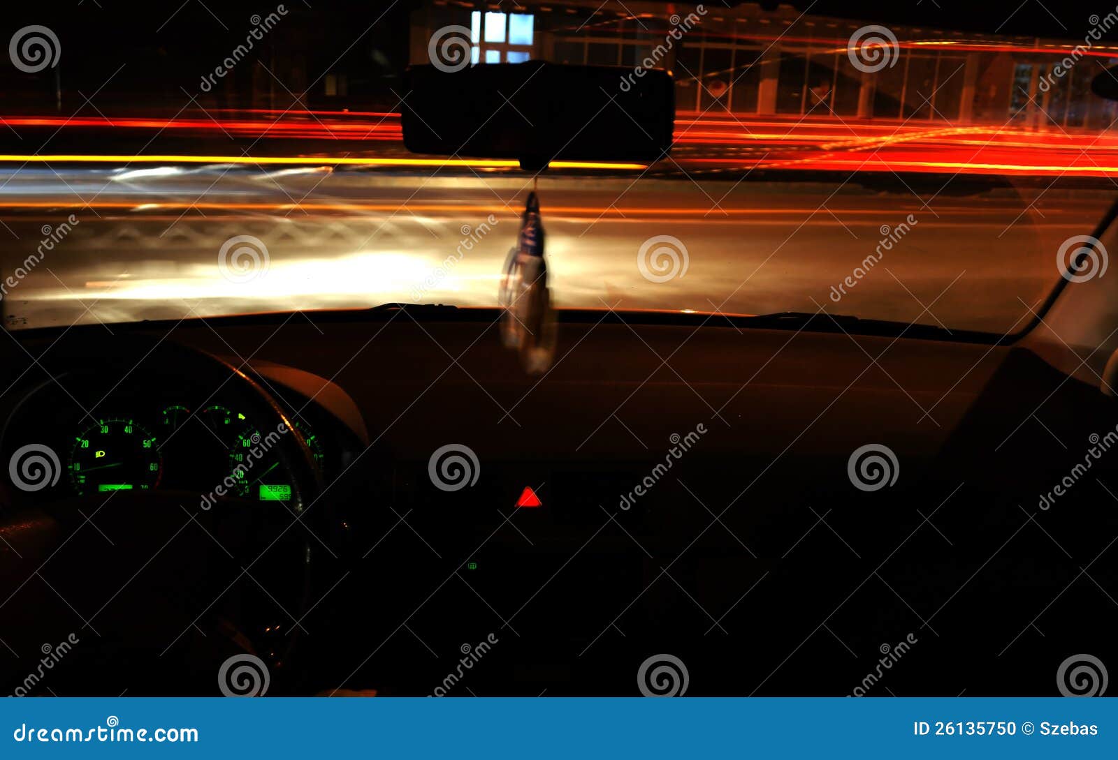 Night time driving stock photo. Image of vehicle, auto 26135750