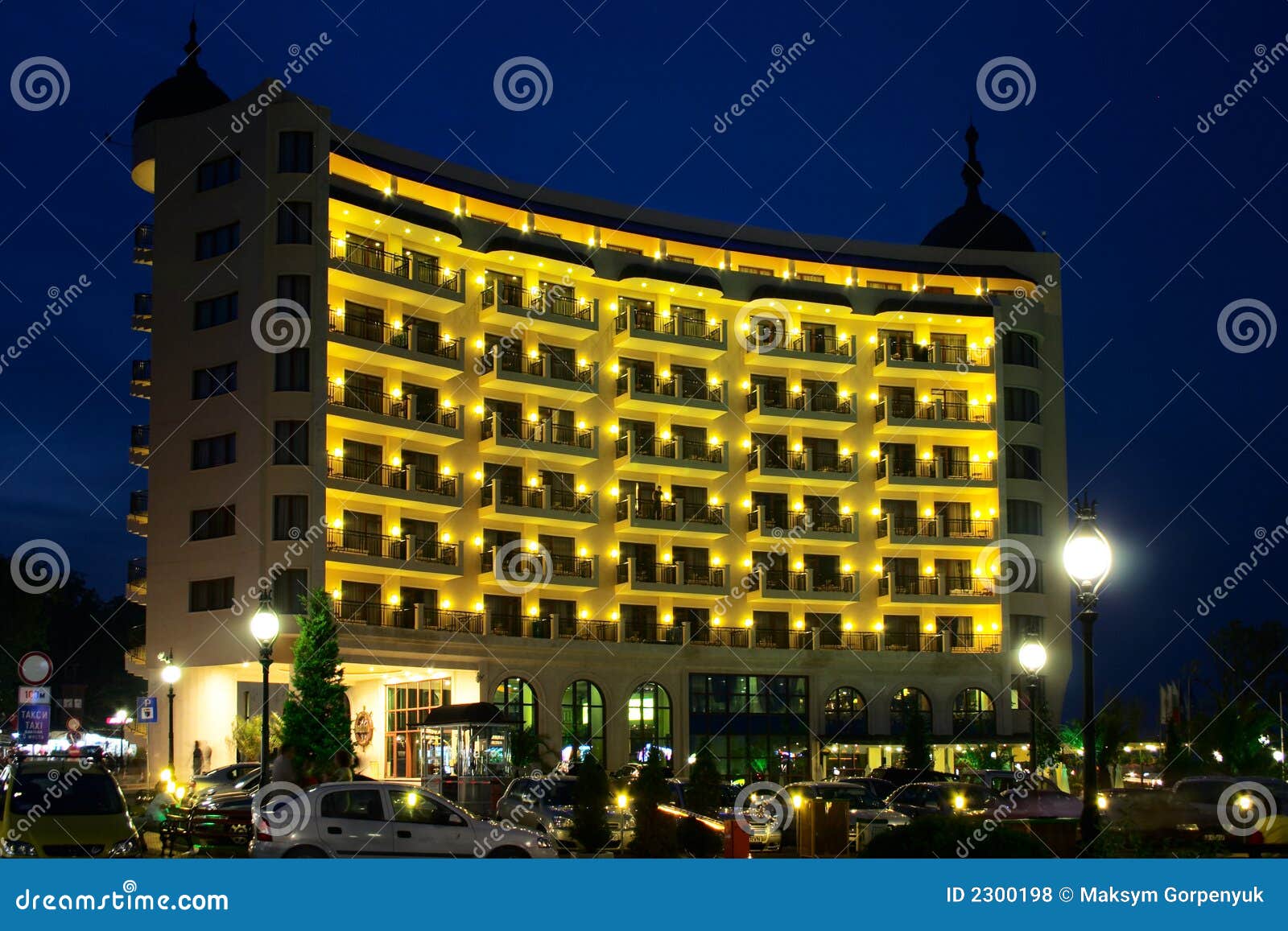 Night time hotel stock photo. Image of wealth, illuminated 2300198