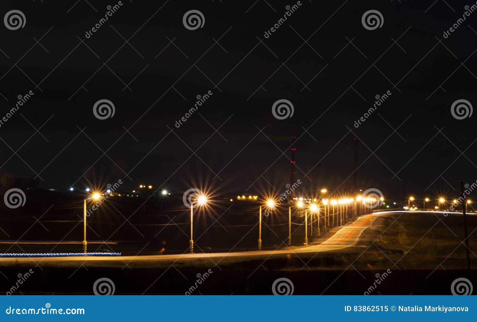 Nighttime illumination stock image. Image of beam, gloom 83862515