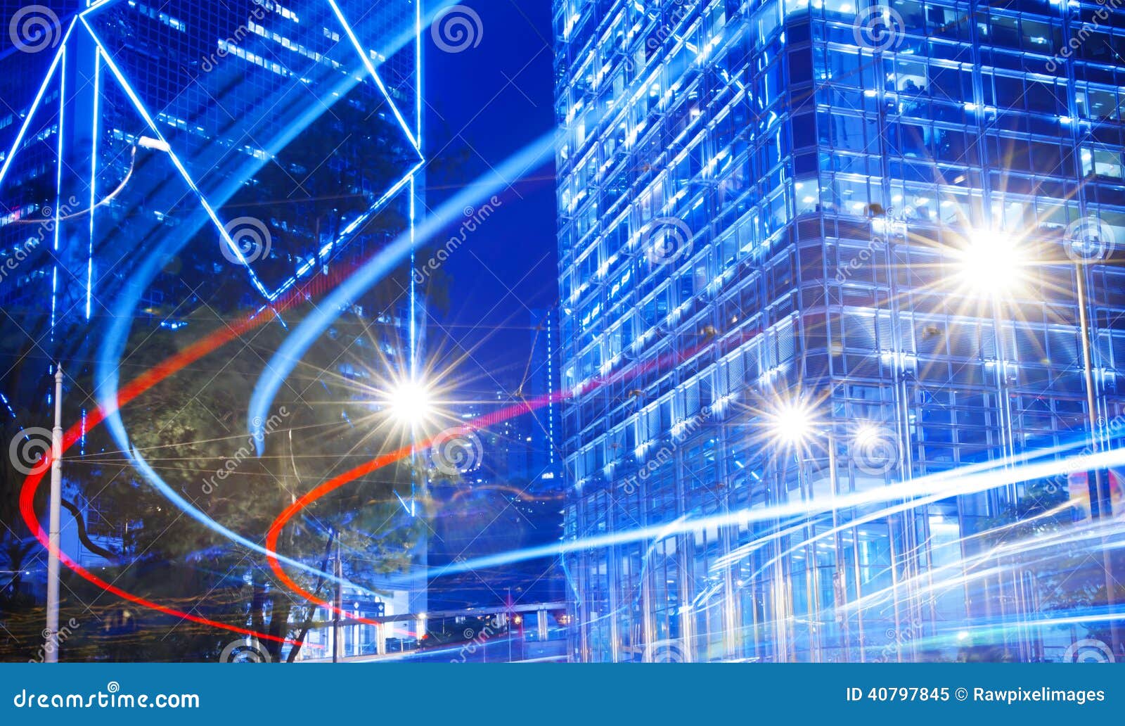 Night View of Blurry Lights in a City Stock Image Image of illumination, blurry 40797845