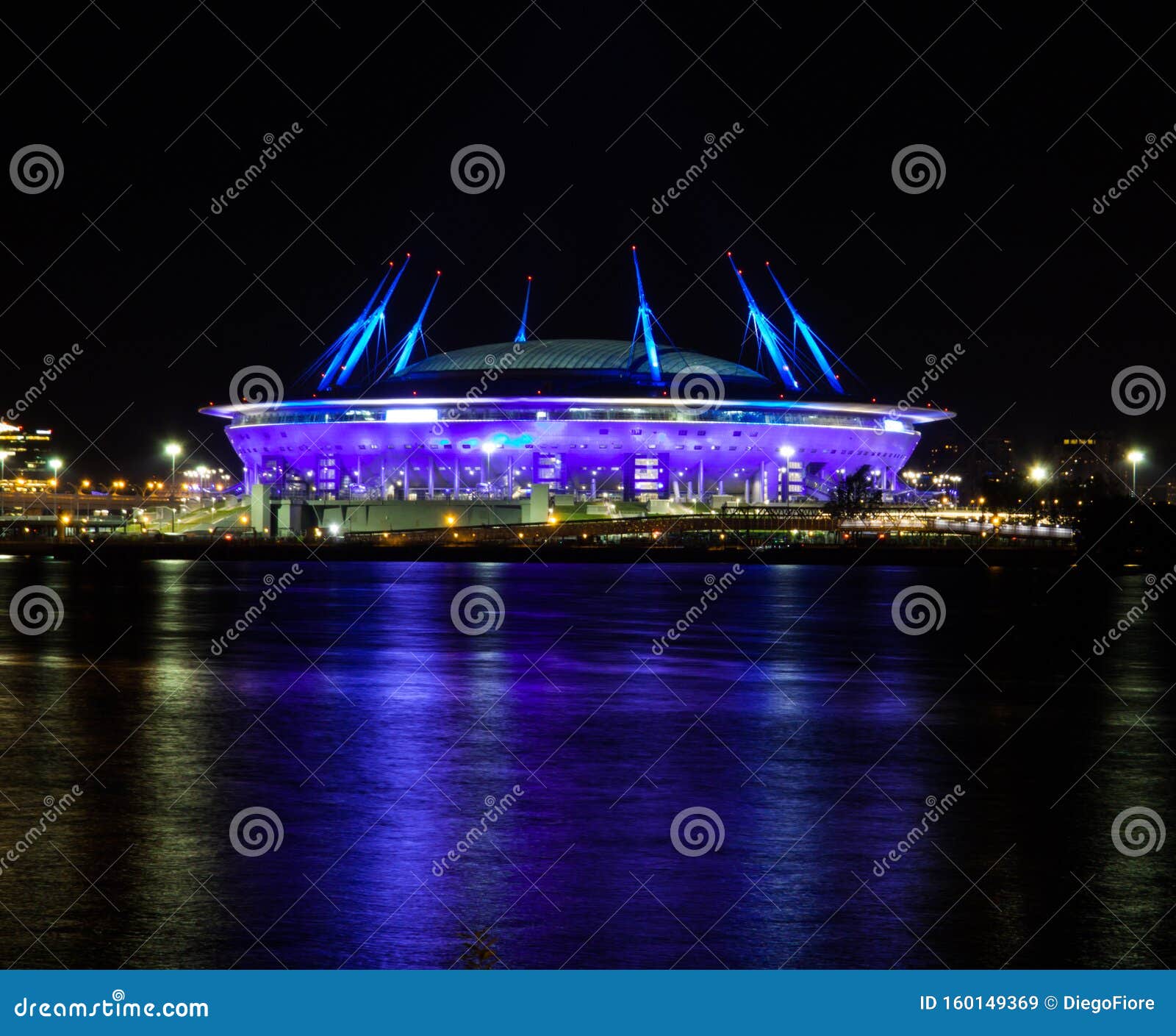 Gazprom Arena St Petersburg Russia Stock Image Image Of Building Home