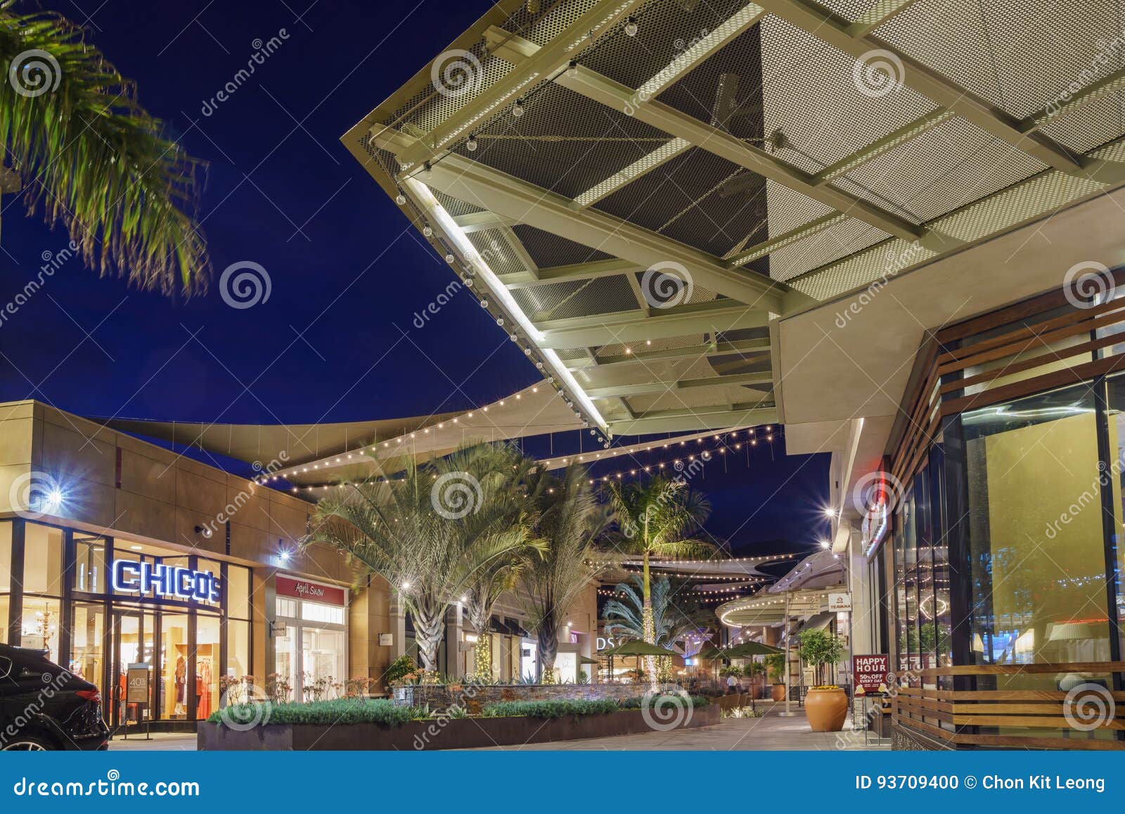 Night View of Santa Anita Mall Editorial Image - Image of mall, travel
