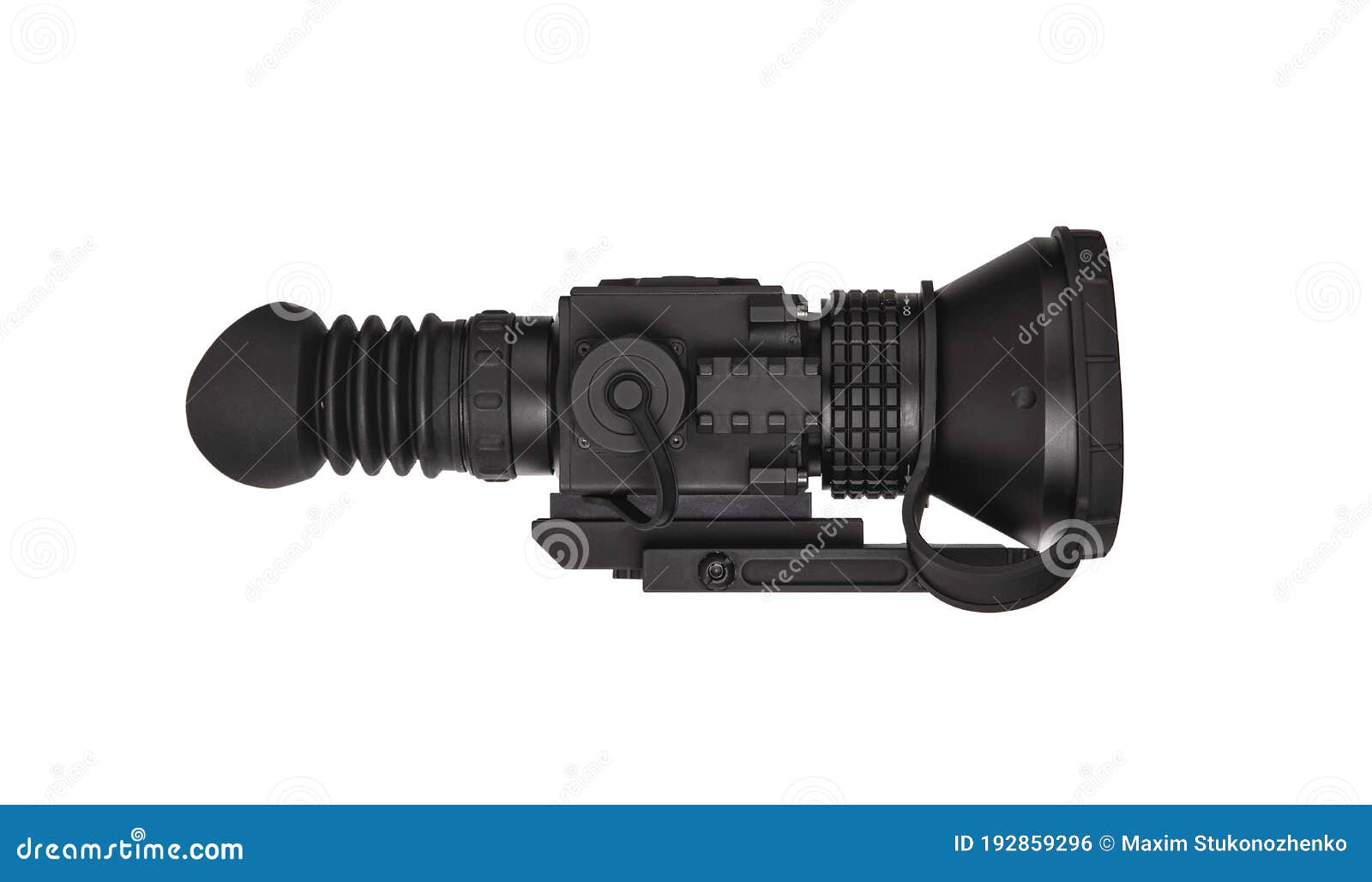 Night Vision Sight Isolate on White Background. Aiming Device in the