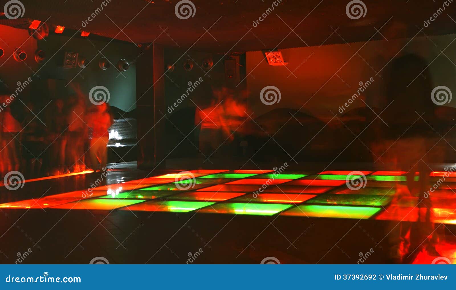 Nightclub Dance Crowd in Motion Stock Photo - Image of lighting ...