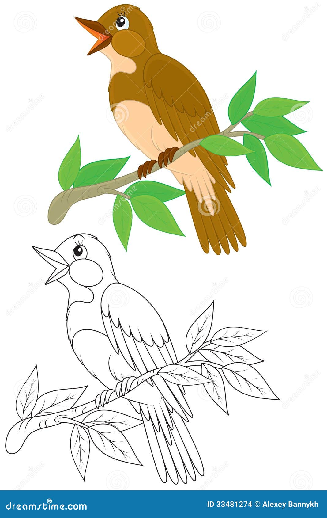 nightingale clip art - photo #11