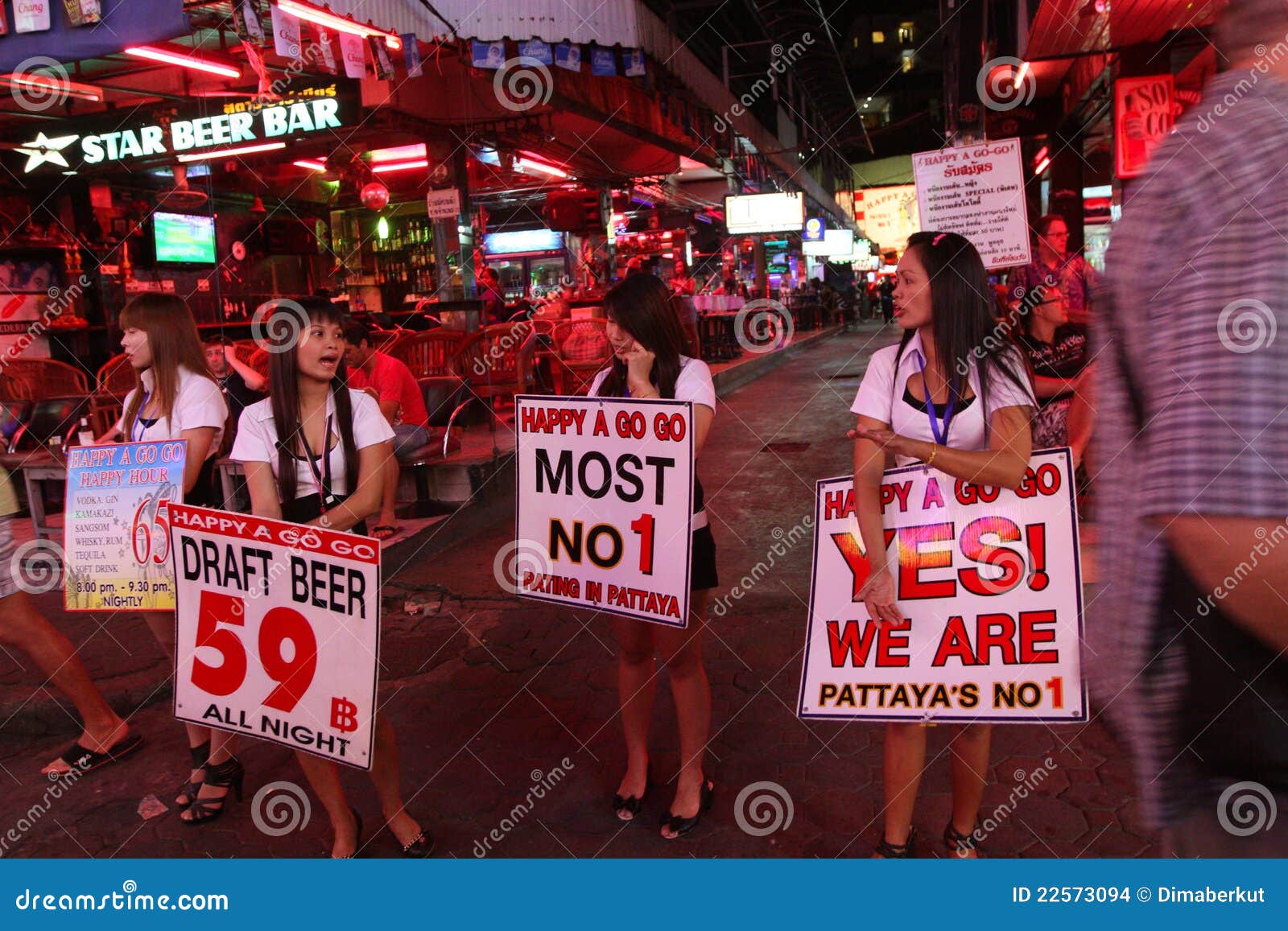 Nightlife In Pattaya Thailand Editorial Stock Image Image 22573094