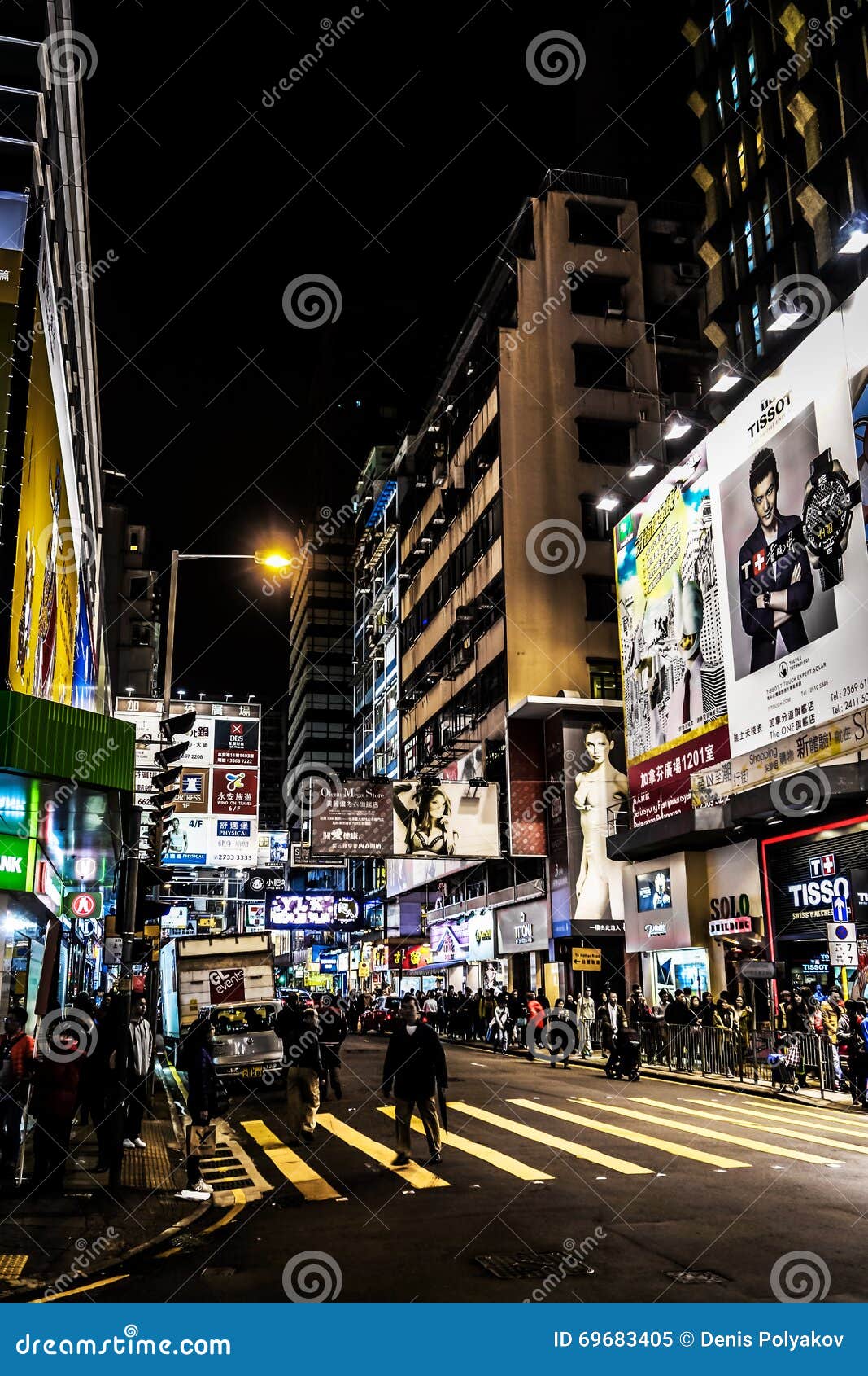 The Nightlife on the Streets of Hong Kong Editorial Image - Image of
