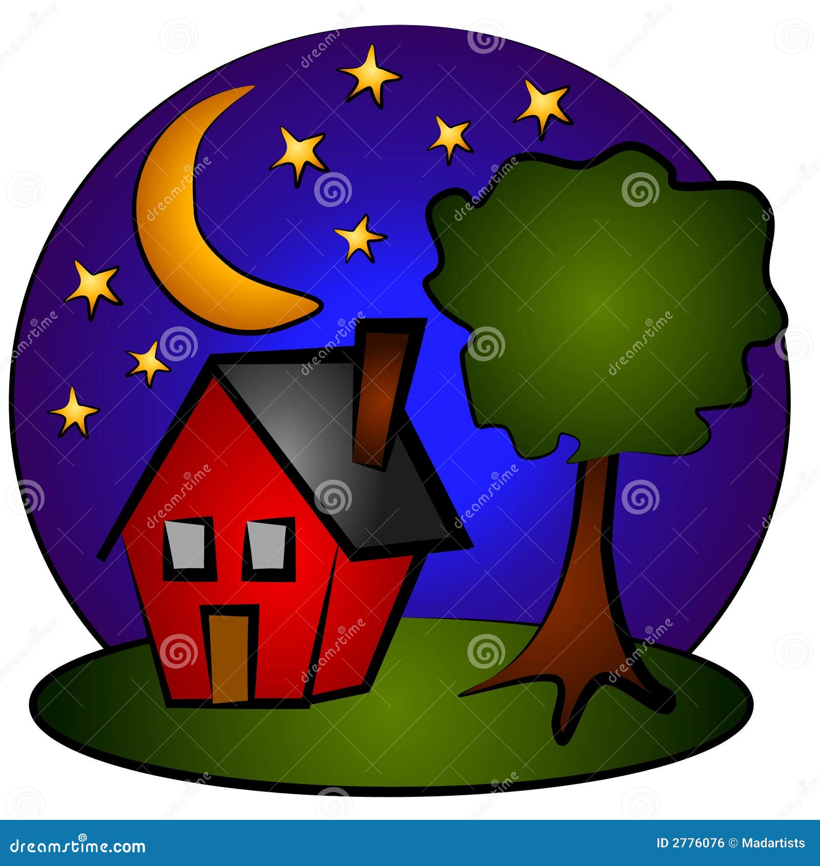 house at night clipart - photo #6