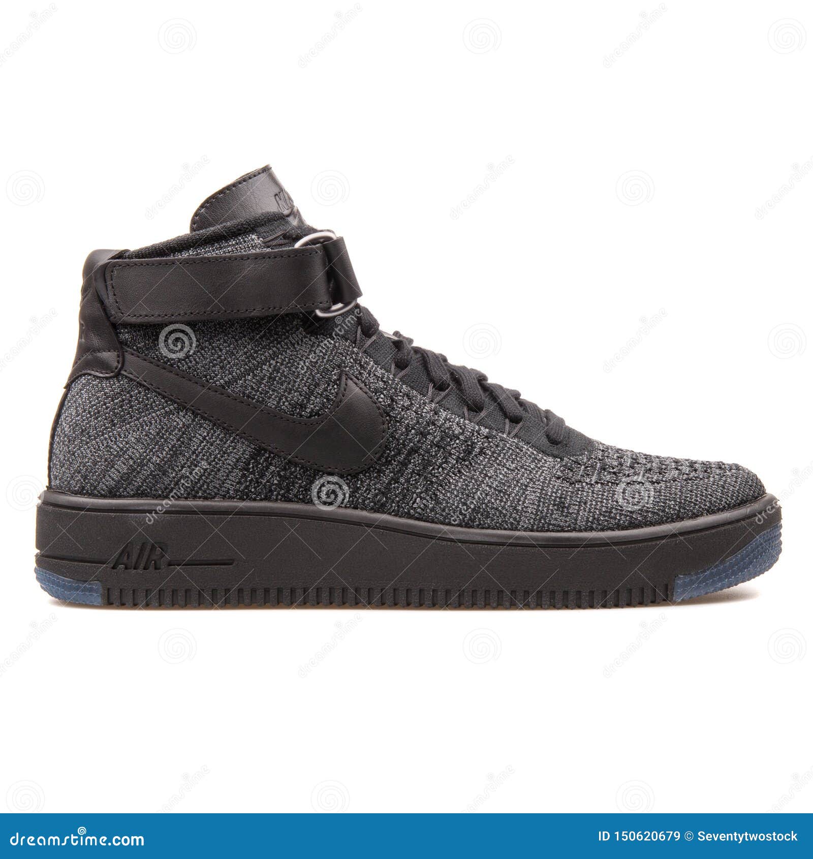 Nike Force 1 Ultra Flyknit Mid and Grey Editorial Stock Image - Image of colour, mens: 150620679