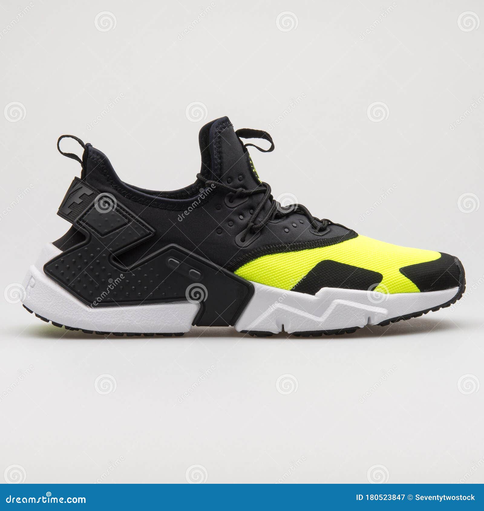 black and yellow huaraches