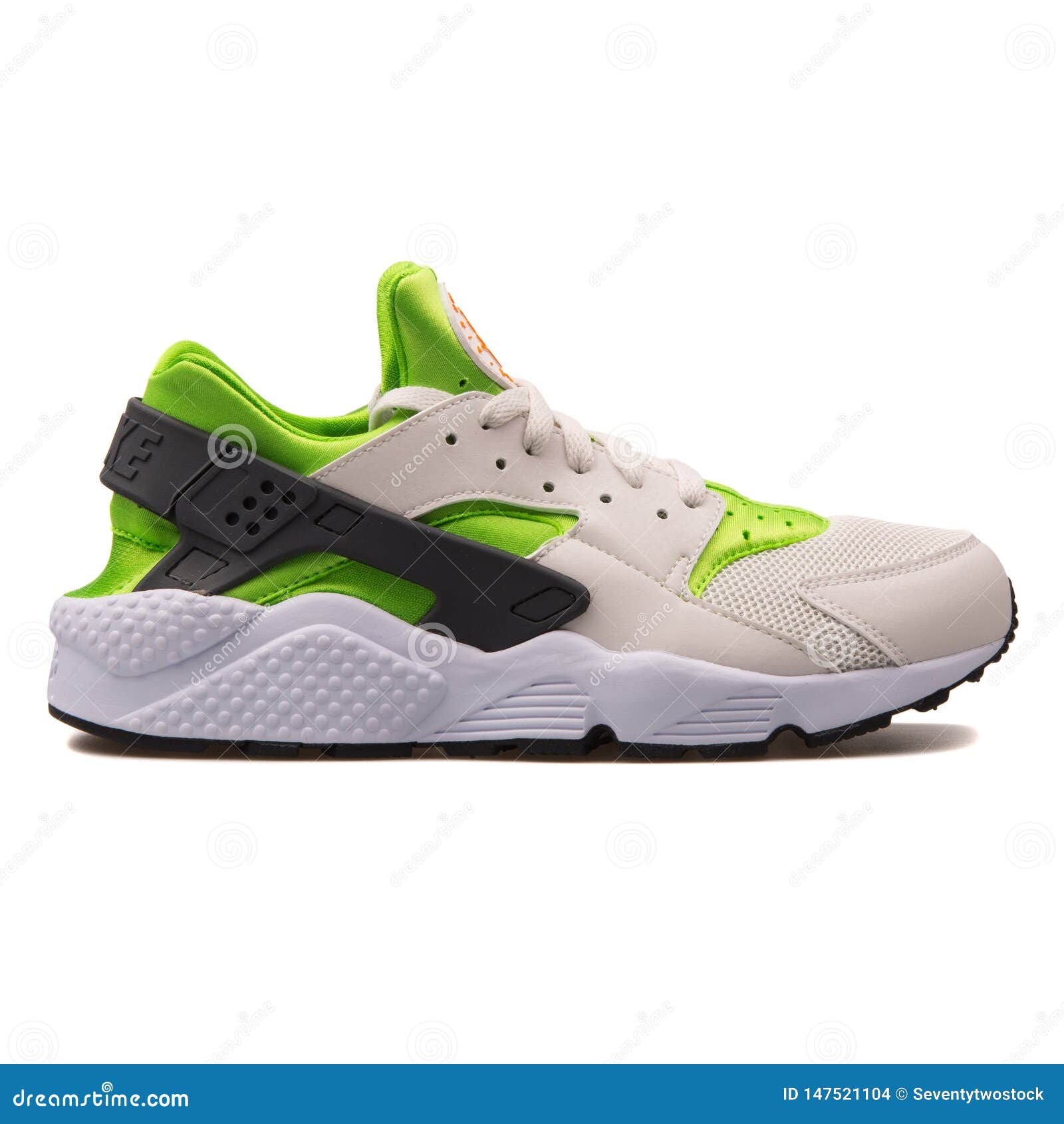 huaraches green and white