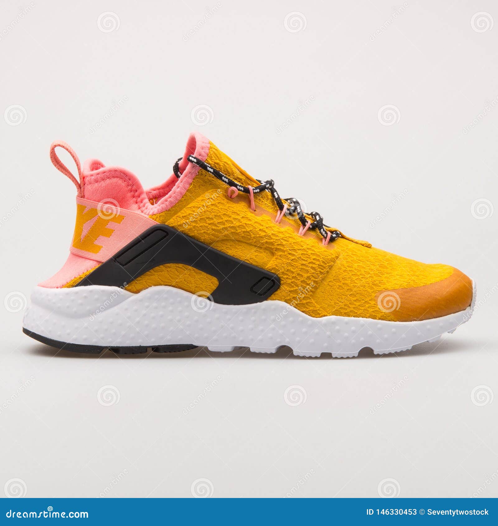 pink and orange huaraches