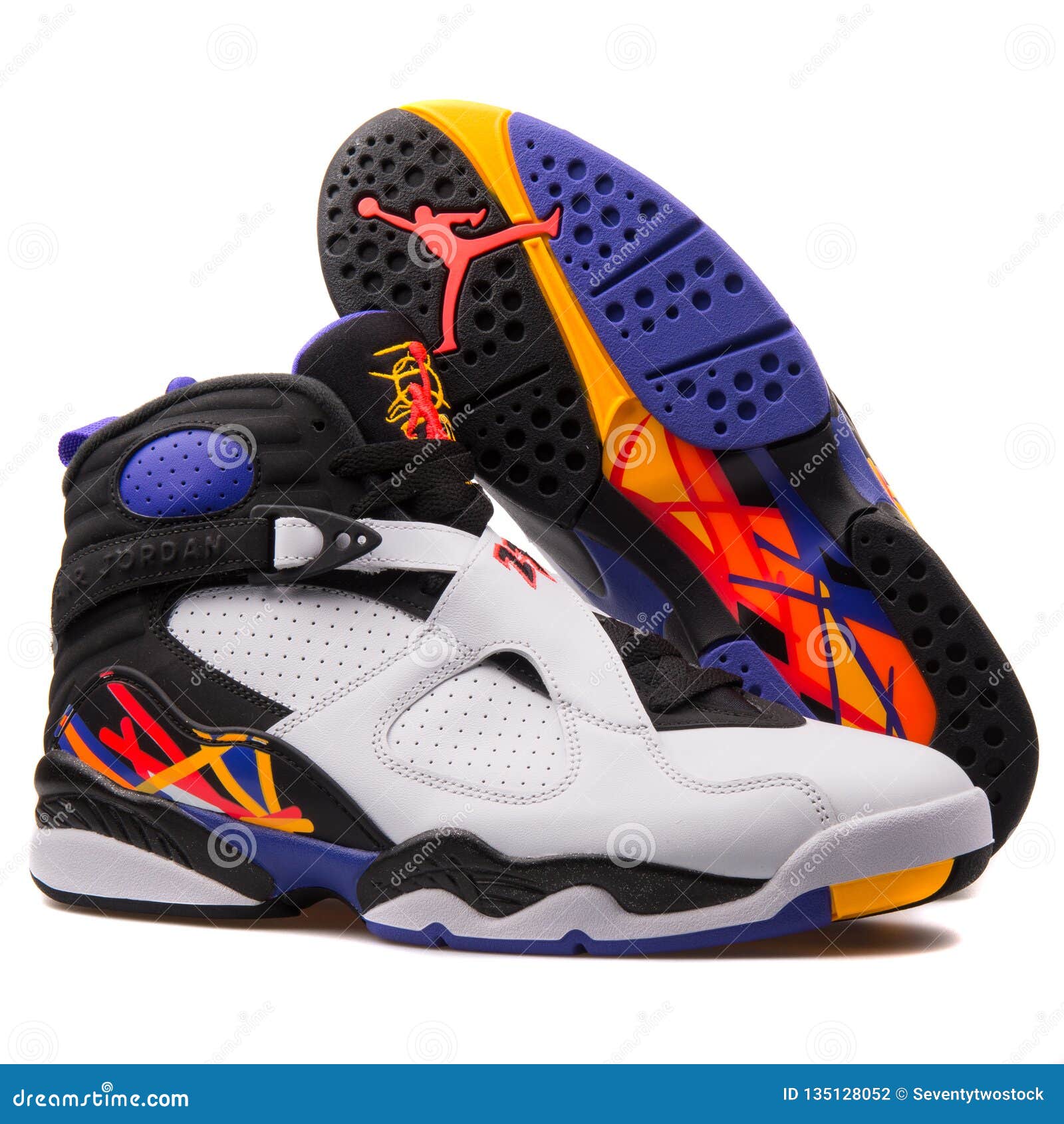 jordan 8 azul con blanco