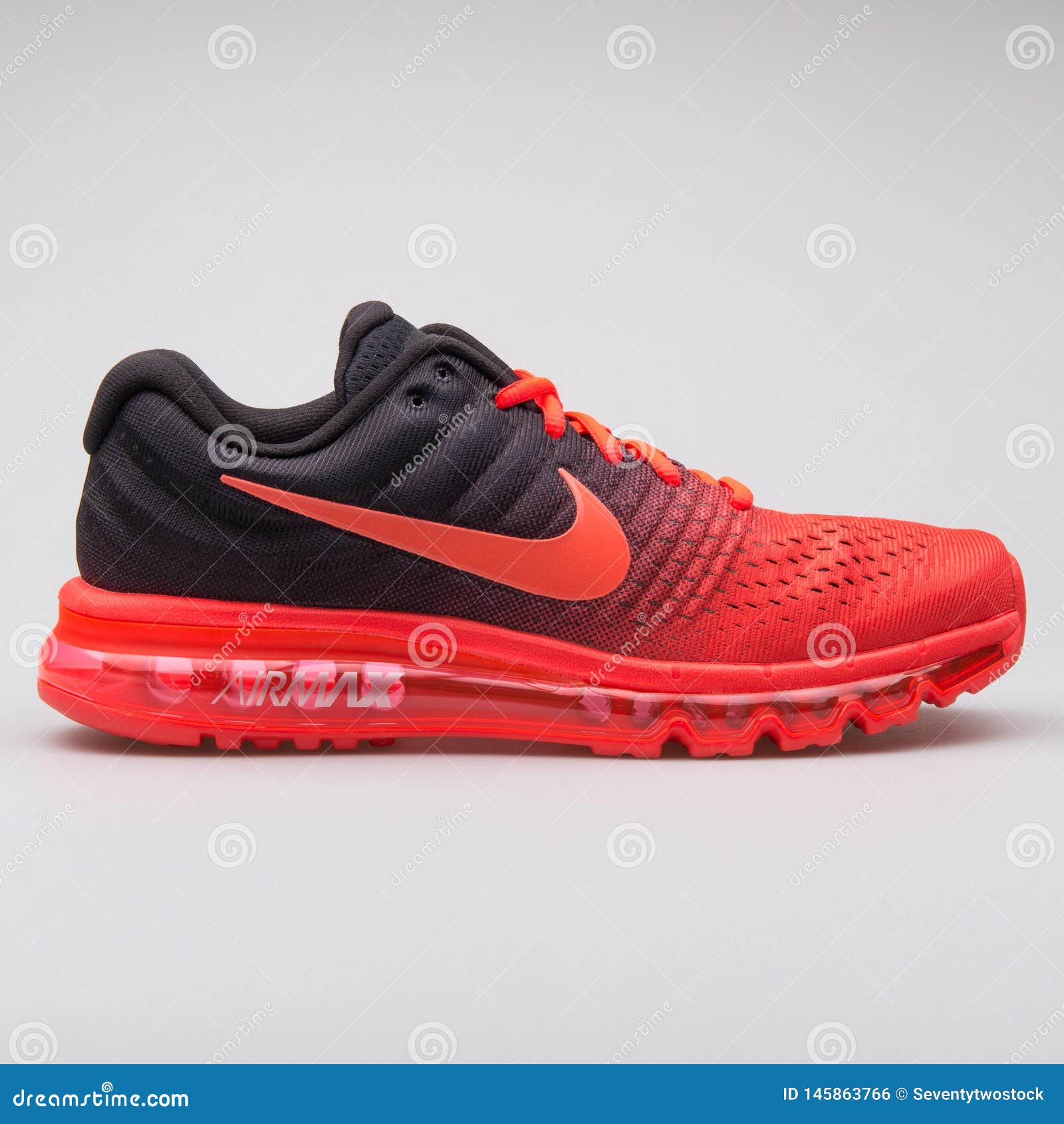 black and red gym shoes