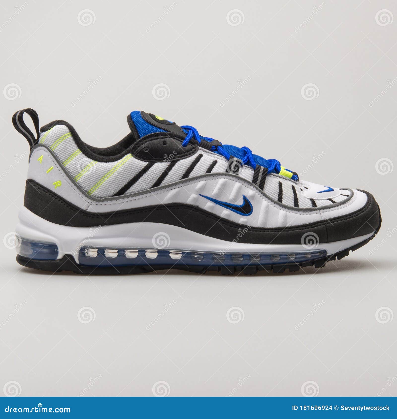 Nike Air Max Blanco Negro Y Azul Calmante Imagen de archivo editorial - Imagen de nike, retroceder: 181696924