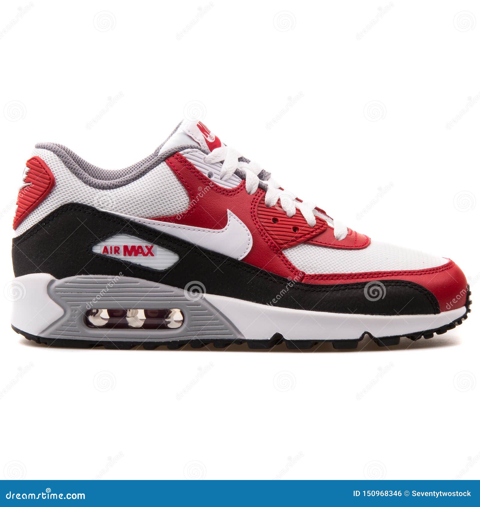 maíz académico condado Nike Air Max 90 Enreda La Zapatilla De Deporte Blanca, Roja Y Negra Foto  editorial - Imagen de negro, color: 150968346