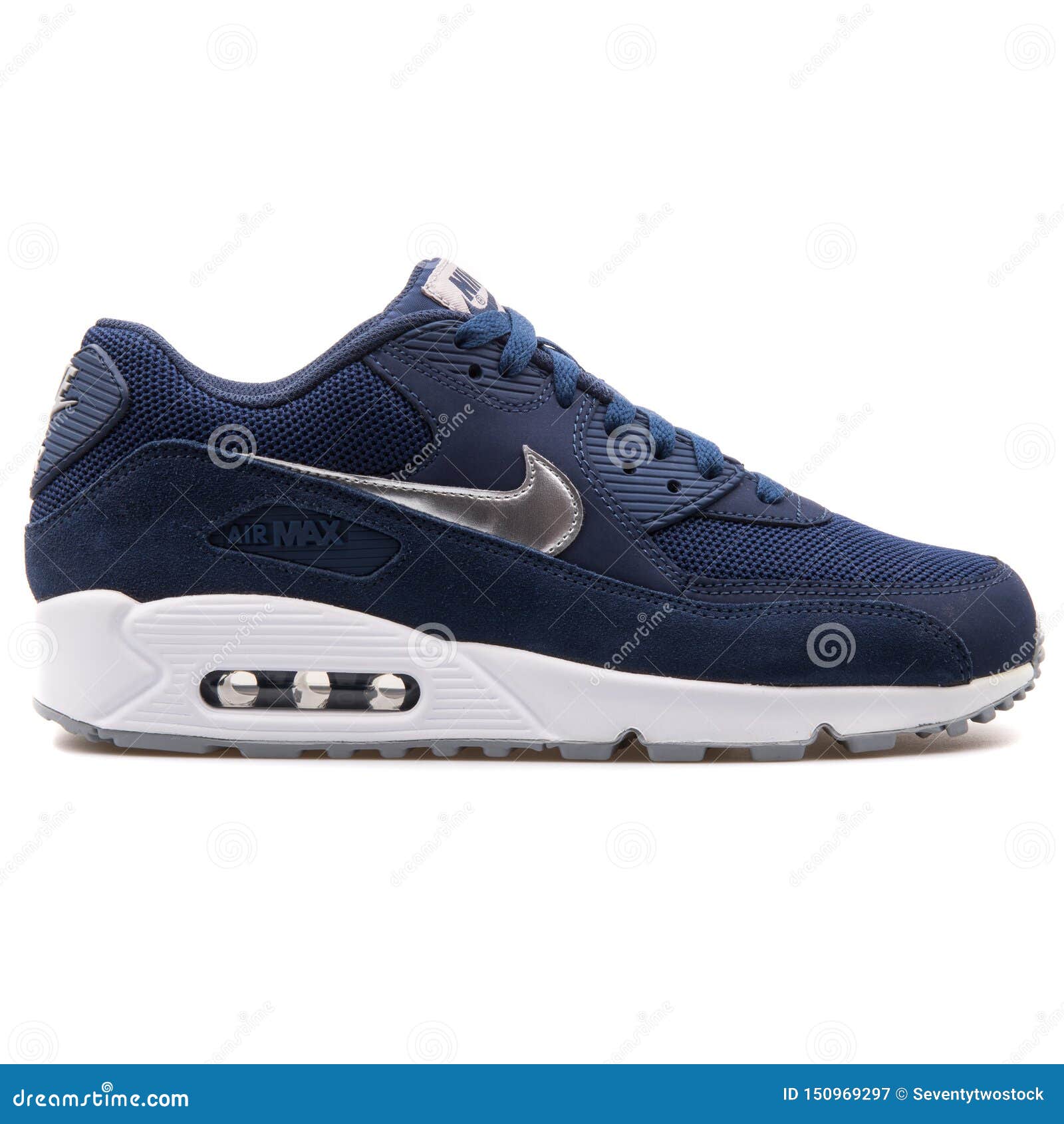 Nike Air Max 90 Essential Navy Blue Sneaker Photography - Image of leather, navy: 150969297