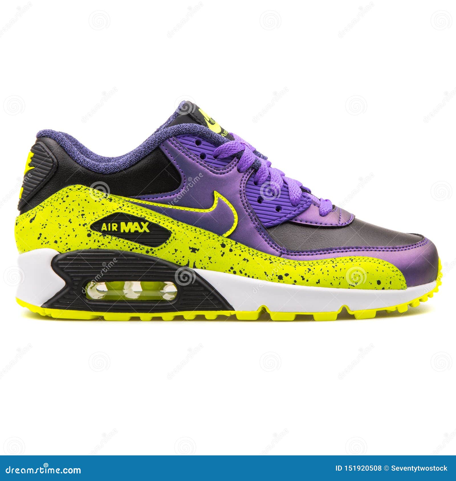Nike Air Max 90 FB Black, Purple And Yellow Sneaker Editorial Stock Photo -  Image of shoe, nike: 151920508