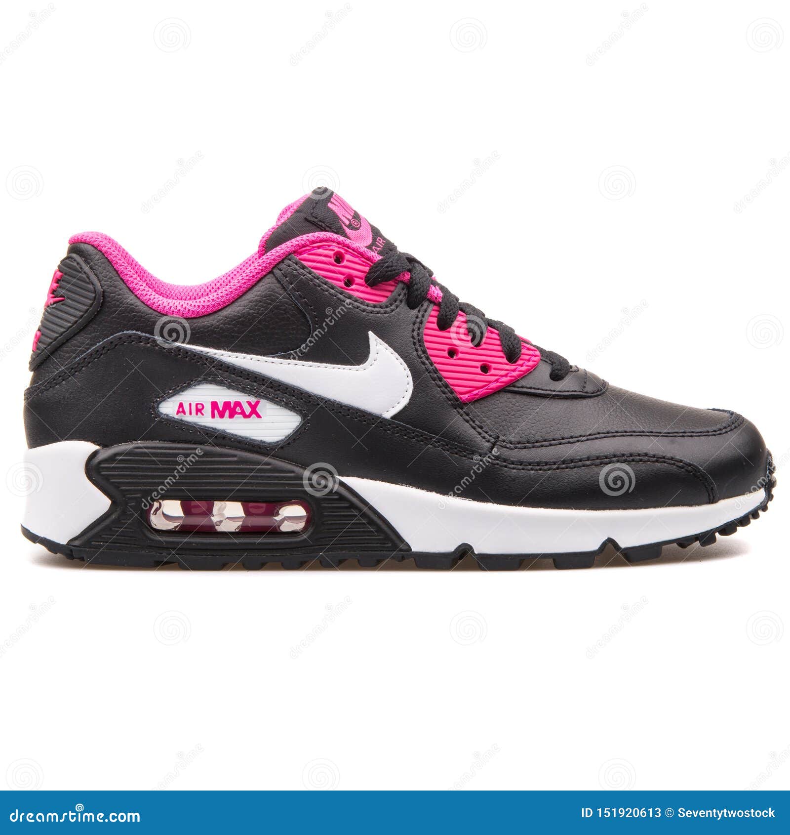 black and pink air max 90