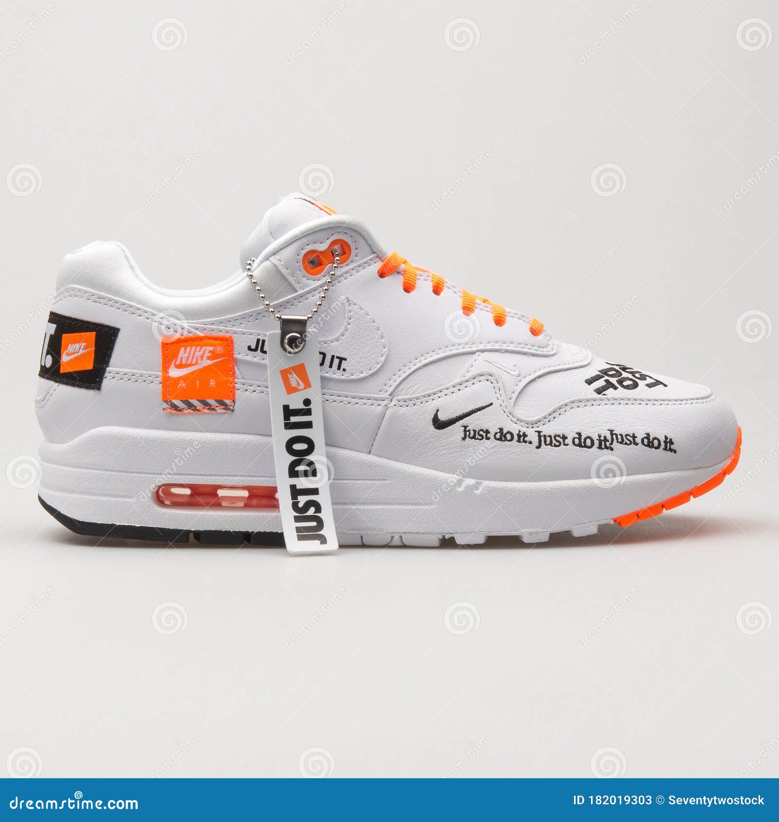 white & orange air max 1 lx sneakers