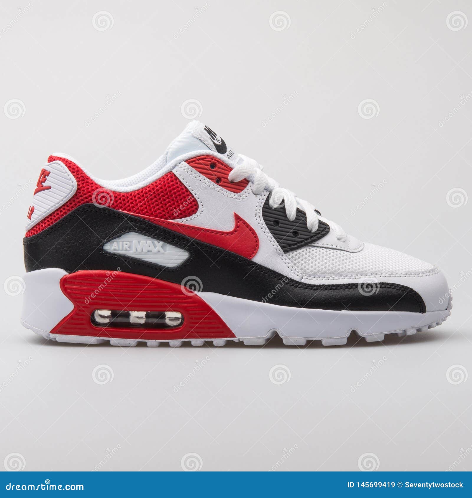 nike air max red and white and black