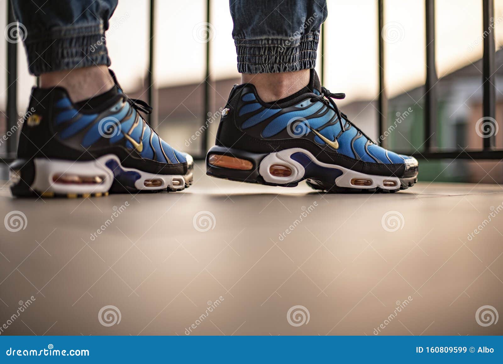 Nike Air Max Plus TN Hyperblue Editorial Stock Image - Image of