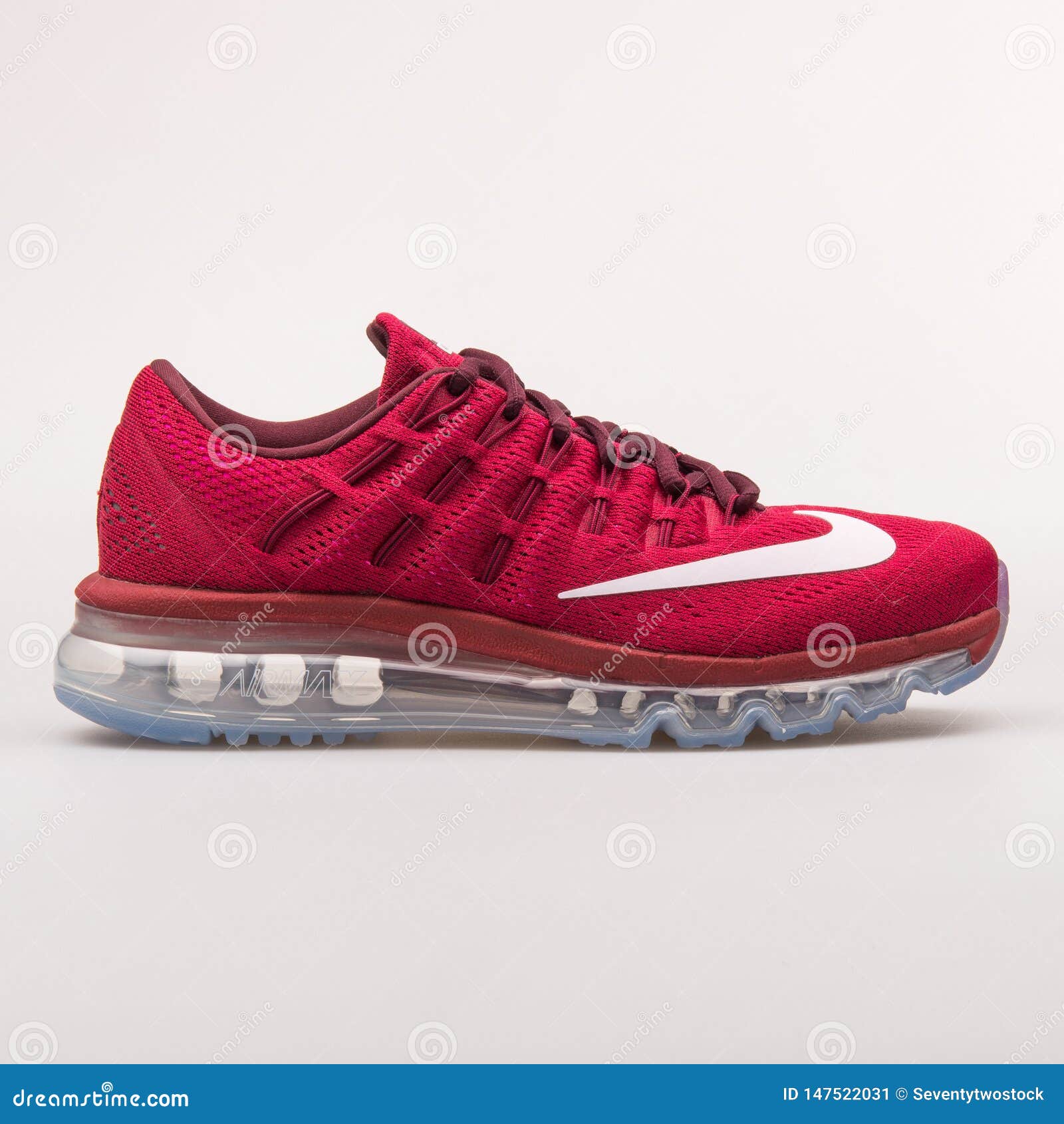 Conflict uitstulping voelen Nike Air Max 2016 Red Sneaker Editorial Photo - Image of footwear, leather:  147522031