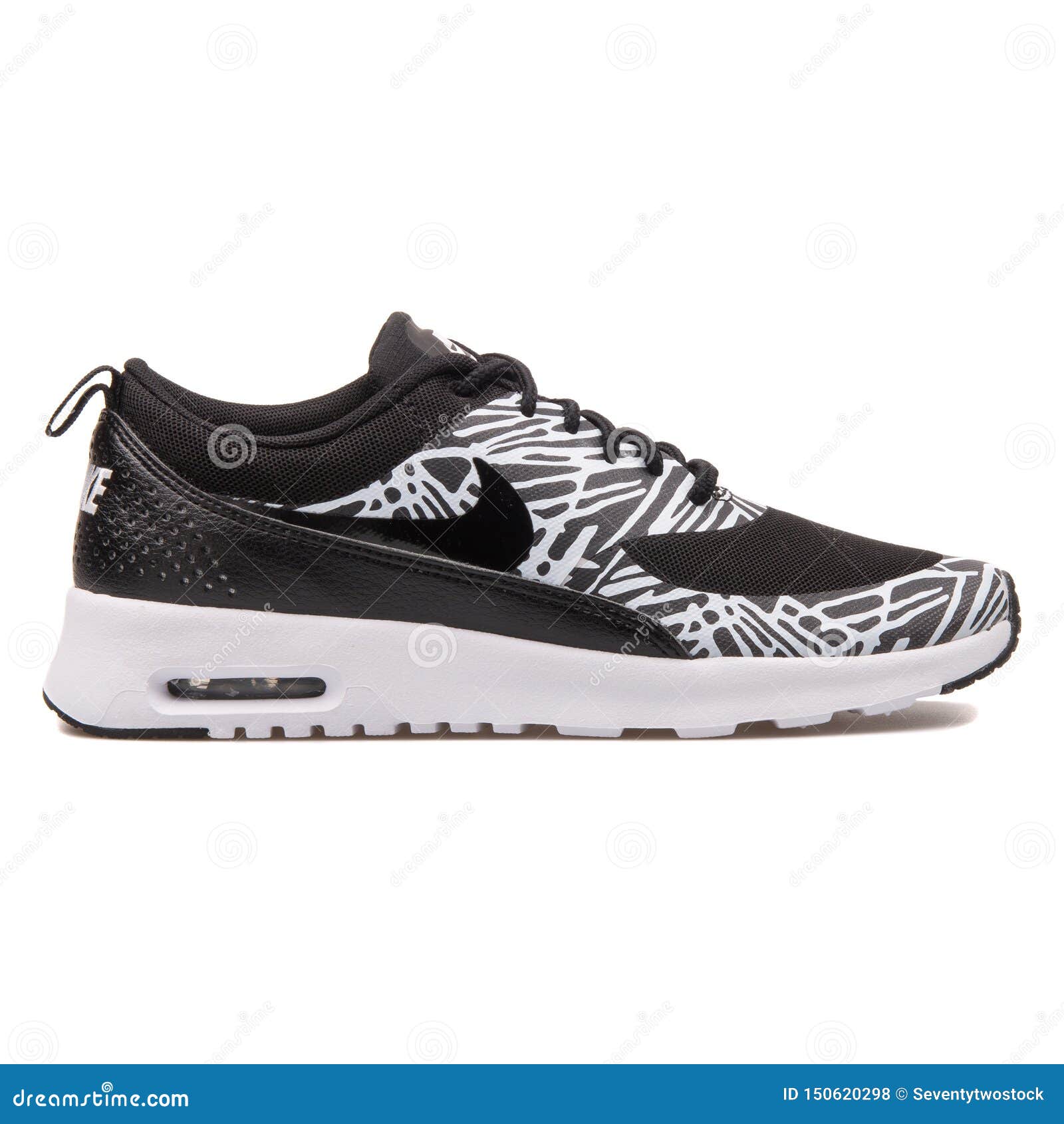 Nike Max Thea Print Black and White Sneaker Editorial Stock Photo - Image of sneakers, equipment: 150620298