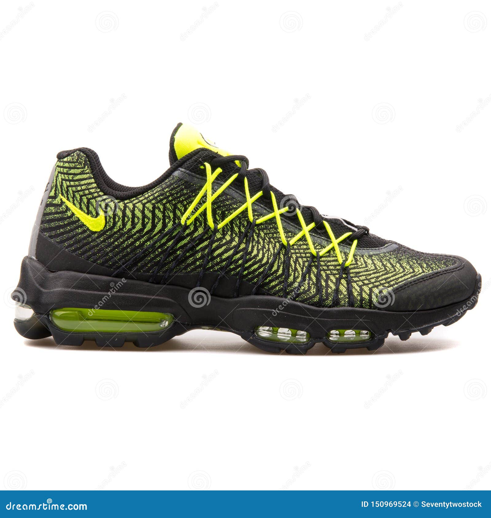 Nike Air Max 95 Ultra JCRD Black And Volt Green Sneaker Editorial ...