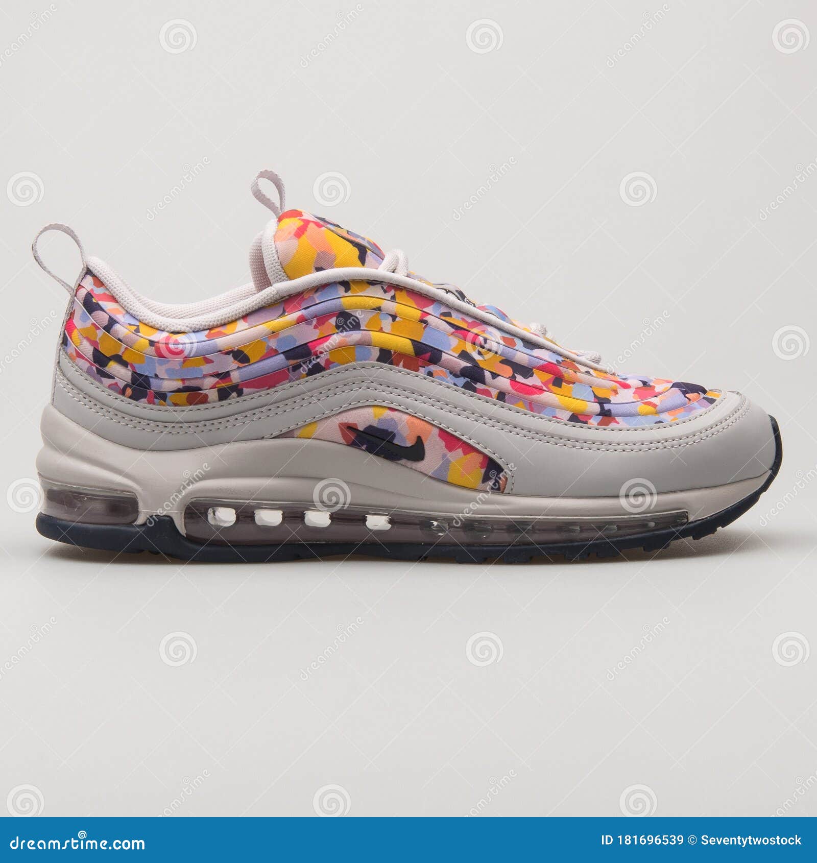 Nike Max 97 Ultra 17 Premium Grey and Multicolor Sneaker Editorial Stock - Image of accessories: 181696539