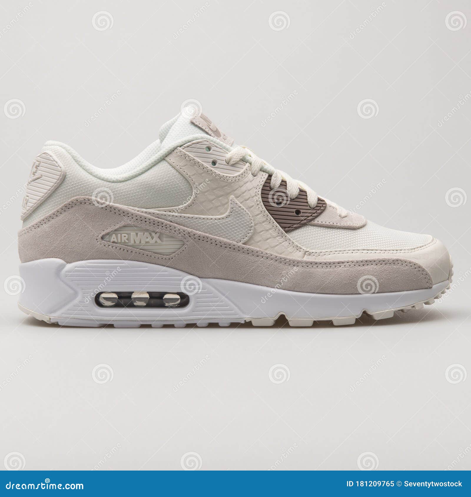 Nike Air Max Premium Beige Y Blanco Imagen editorial - Imagen de calzado, corriendo: 181209765