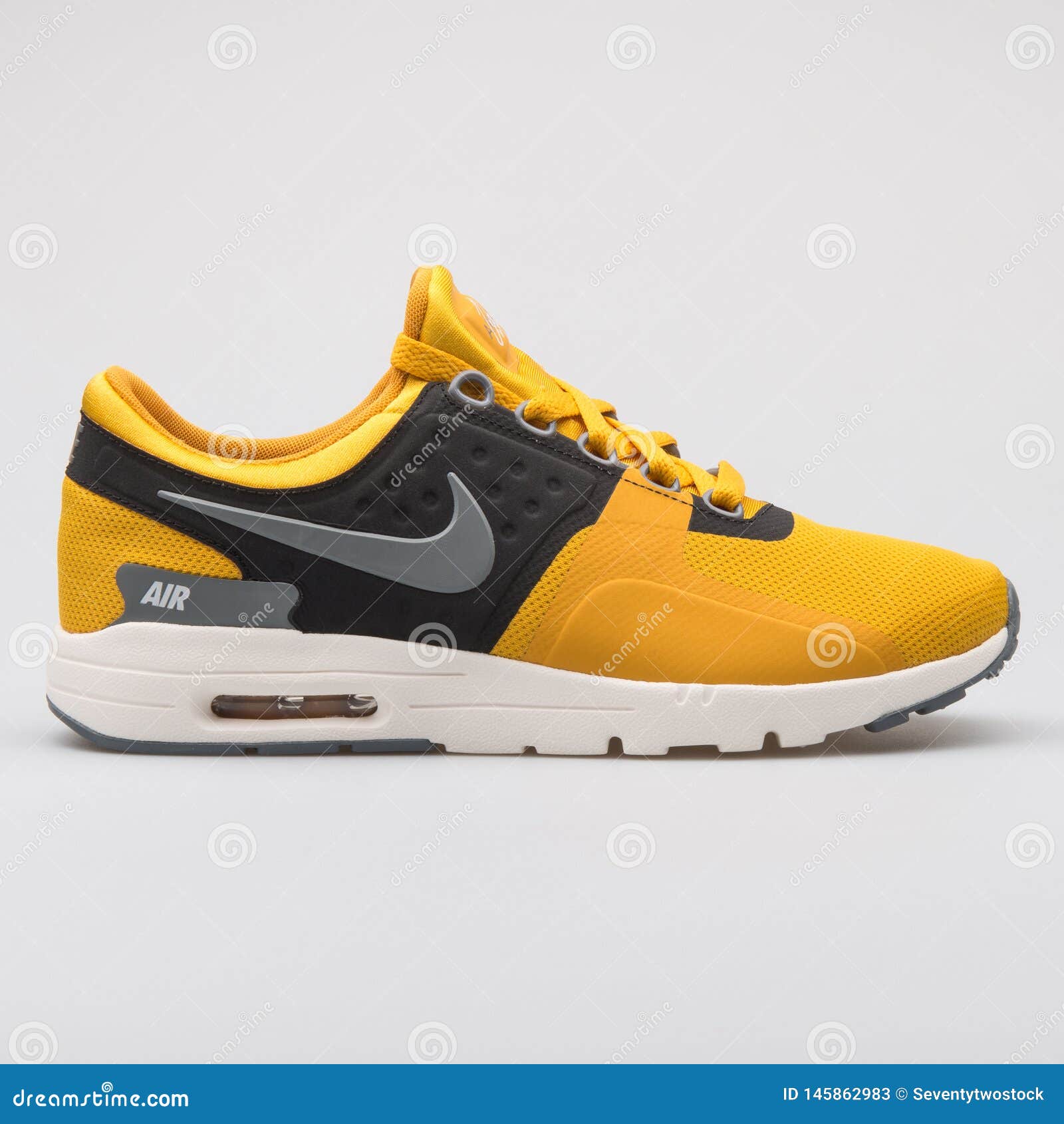 Nike Air Max Zero Yellow and Black Sneaker Editorial Stock Photo - Image of product, casual
